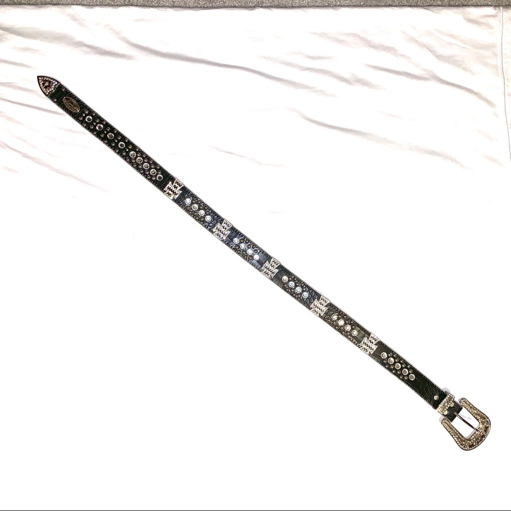 Katydid black studded belt